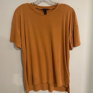 Forever 21 Oversized Mustard T-shirt